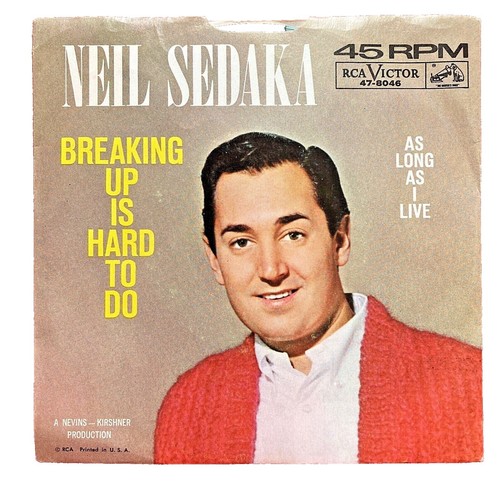 NEIL SEDAKA - Calendar Girl / Oh! Carol - Vinyl 45rpm RCA Victor