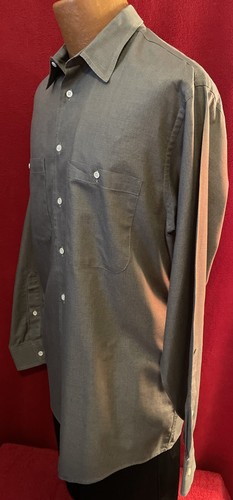 BURBERRY of London Black Check 100% Cotton Dress Shirt Size 16/34 - Picture 3 of 5
