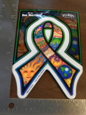 NEW DAN MORRIS EARTH DAY RIBBON STICKER