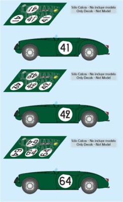 MG - EX 182 Roadster Le Mans 1955 - Triple 9 - 1/18 - Autos Miniatures