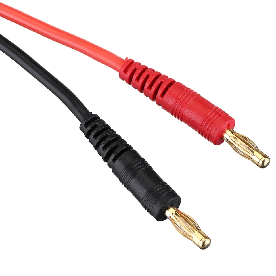 ✅ Ladekabel 4mm Bananen auf JR Stecker Graupner Futaba Robbe Hitec RC Ladegerät - Bild 2 von 4