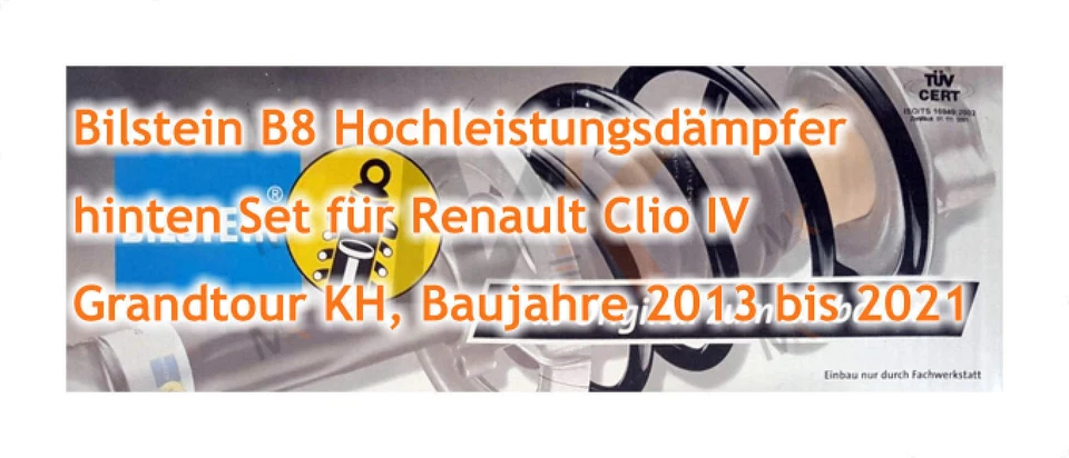 BILSTEIN B8 Amortisseur Arrière pour Renault Clio IV Grand Tour Kh 2013-2021 - Photo 3/3