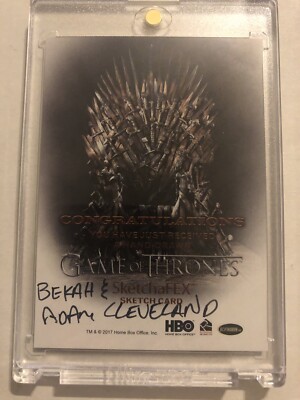Game of Thrones Sketch Card スケッチカード Game of Thrones Season 7 Sketch Card by Bekah and Adam Cleveland