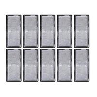 10X Reflektor Weiß 85X39Mm Selbstklebend PKW AnhäNger KFZ Wohnwagen RüCkstrahler