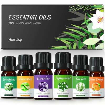 Ätherische Öle Set. Aromatherapie ätherisches Öl für Diffusor. Geschenkset. (6x10ml)