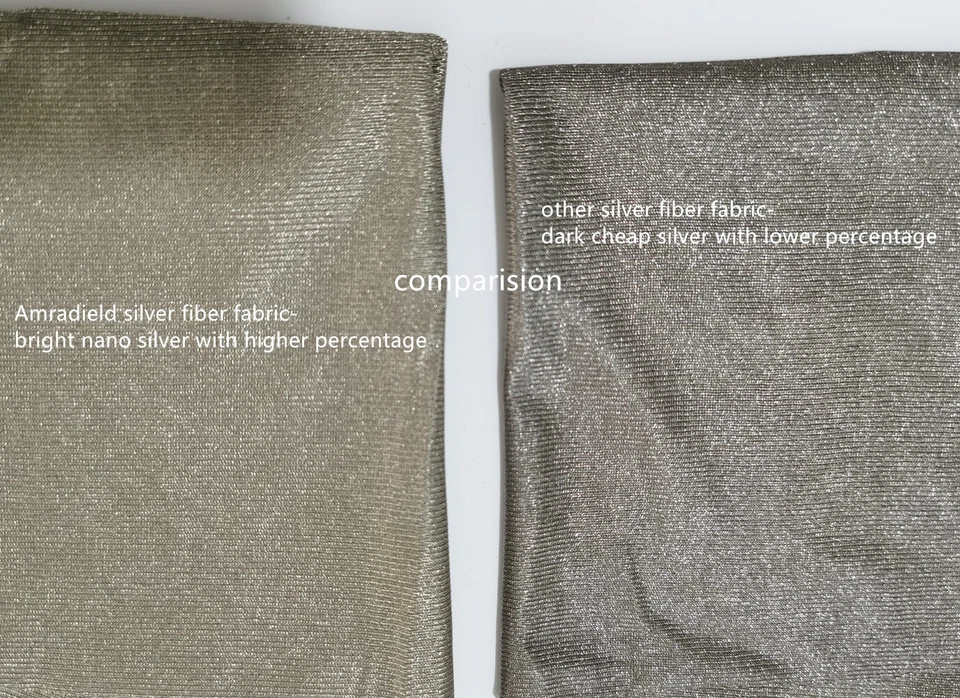 Earthing Silver Fiber Stretch Fabric Reducing EMF/RF/EMI for Shielding Clothes  - Image 3 of 4