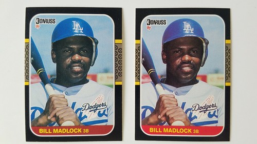 1987 Donruss REVERSE TEXT BACK & Regular Variation Pair * You PICK CHOOSE * - Picture 157 of 371
