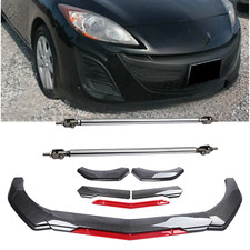 Front Bumper Lip Spoiler Splitter Carbon Fiber For 2010-2013 Mazda 3 Body Kit Front Bumper Lip Spoiler Splitter Carbon Fiber For 2010-2013 Mazda 3 Body Kit
