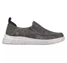 Skechers® USA Proven Renco Men's Slip-On Shoes Charcoal Memory UK Size 6 NEW