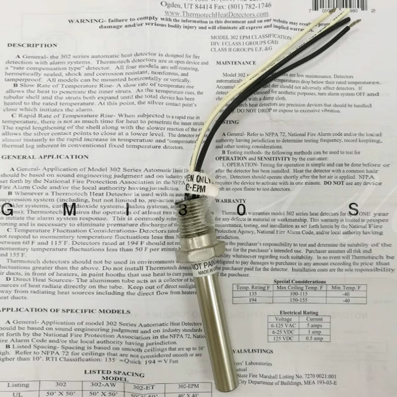 Detector T&eacute;rmico 302-EPM-135 | Grupo Almma