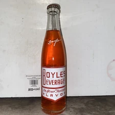 Full 10 Oz.  Boyles Strawberry Soda Bottle, Thomasville N.C.
