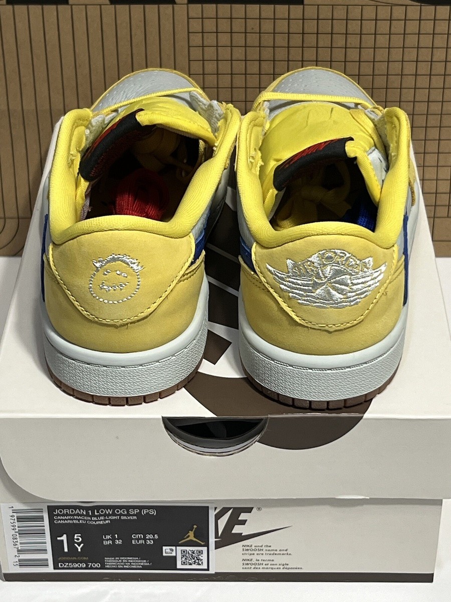 Nike Air Jordan 1 Retro Low OG x Travis Scott Canary DZ5909 Nike Air Jordan 1 Retro Low OG x Travis Scott Canary DZ5909