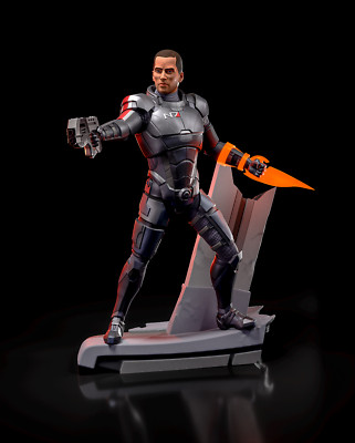 Commander Shepard - Mass Effect - Fan Art Figur - 3D Resin Print 124mm/73mm Bust