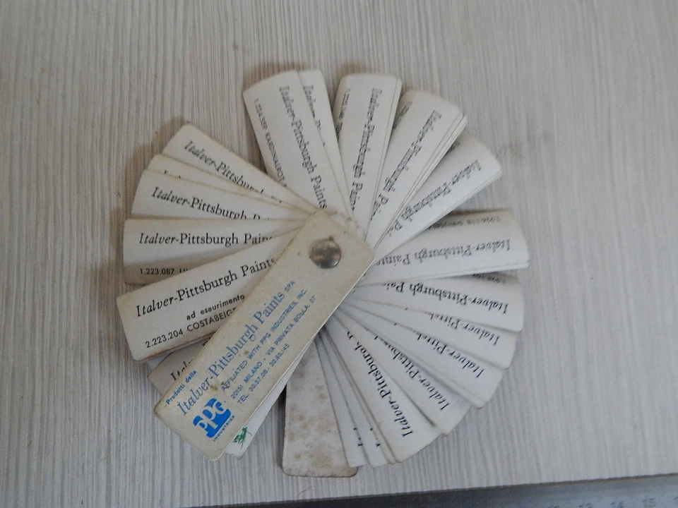 TABELLA COLORI ORIGINALE VINTAGE PPG OPEL - Immagine 2 di 2