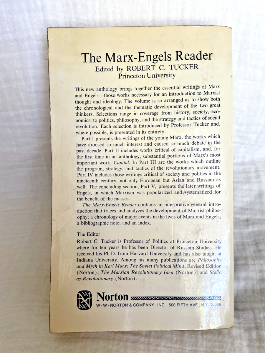 Marx-Engels Reader by Frederick Engels and Karl Marx (1972, Trade