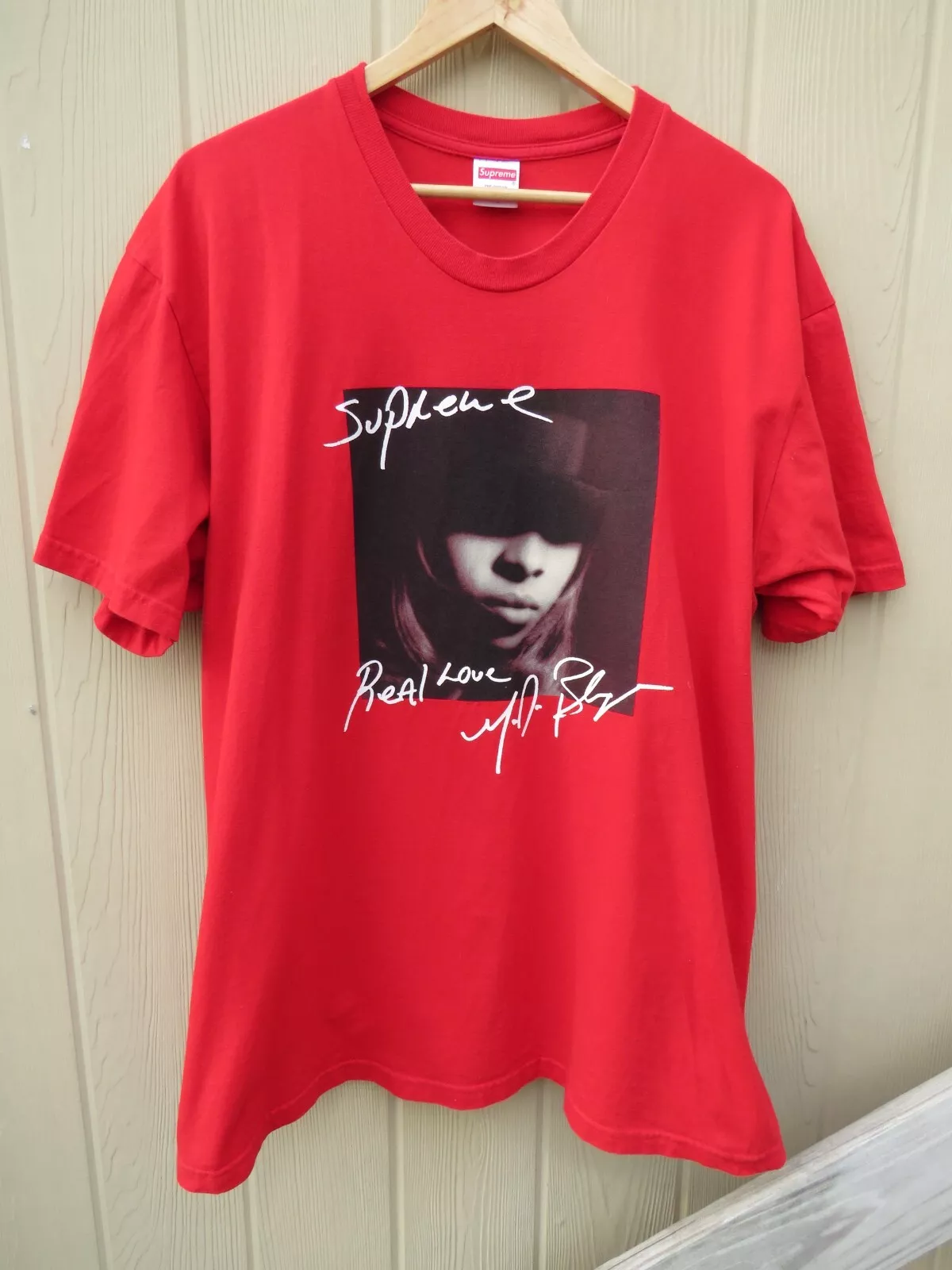 T shirt rouge FW19 Supreme Mary J Blige taille XL