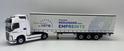 ,ELIGOR, VOLVO FH 4x2 with 3 Axle Canvas Trailer - PTS DUFOUR ASTRE, 1/43, ELI1...
