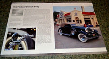 1932 Packard Dietrich Body Info Spec Sheet Photo Feature Print L Head V12