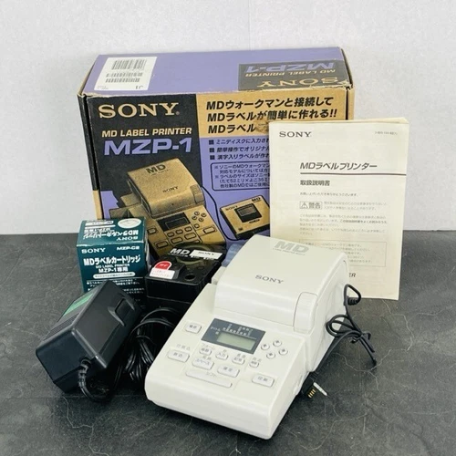 Sony MZP-1 MD Mini Disc Label Printer with Box , Label Cartridge Bundled