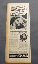 ANTIQUE ADVERT CLIPPING ADVERTISING AD 060617 / BRILLANTINE RICINEE DU DR. RED