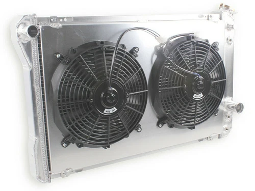 4-Core Radiator Electric Fan For 82-92 Chevy Camaro RS Iroc-Z Firebird 5.0L 5.7L