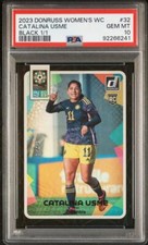Catalina Usme 2023 Donruss FIFA Women's World Cup Black RC 1/1 #32 PSA 10