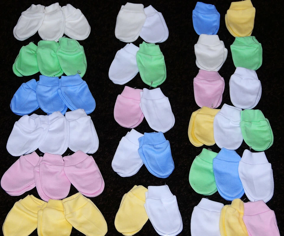 Fäustlinge Kratzfäustlinge Handschuhe für Baby Neugeborene Frühchen 48 50 56 62