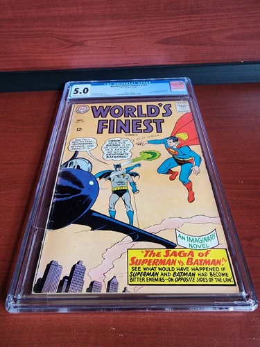World's Finest Comics #153 1965 Batman Slapping Robin Panel Meme CGC 5.0 GRADED