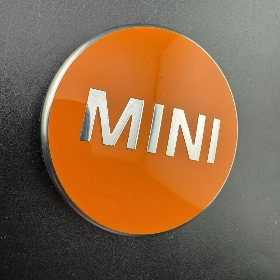 MINI COOPER CLUBMAN COUNTRYMAN PACEMAN TAPA CENTRAL CUBIERTA DE BUJE 36132354149 NARANJA Foto 3 de 4