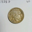 1938 D Buffalo Nickel Very Fine Denver