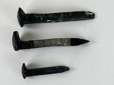 3 VTG Railroad Spikes EBT RR WK & S East Broad Top Wanamaker Kempton Southern