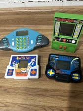 Batman Returns & Karate King Tiger Handheld Game Frogger Mini Arcade Math Shark
