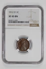 1912-D LINCOLN WHEAT CENT NGC XF45 BN