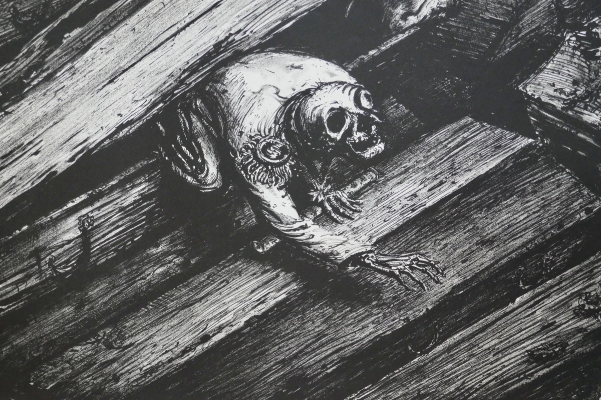 A. Paul Weber, Lithographie 1952, signiert, Morgenluft