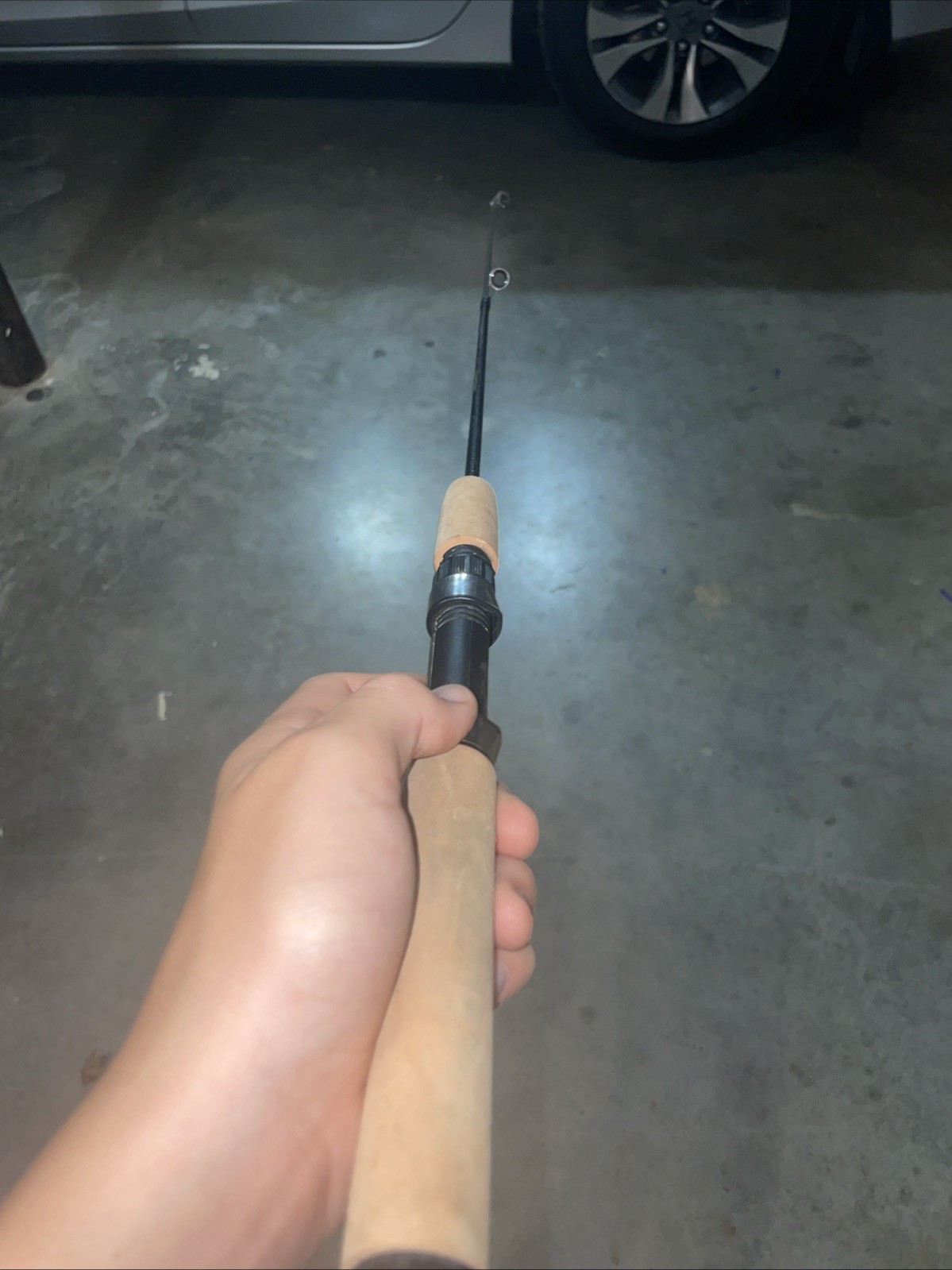 2 Foot Micro Collapsible Ice Fishing Or Regular Baitcaster RodNot Including Reel