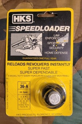 HKS 36-A Speedloader S&W J Frame Ruger Sp101 Taurus 605 85