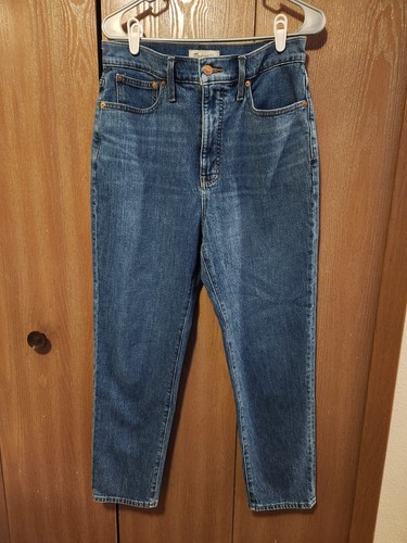 Madewell Women's 29 The MomJean High-Rise Straight-Leg Denim Jeans Medium Wash - Picture 1 of 16