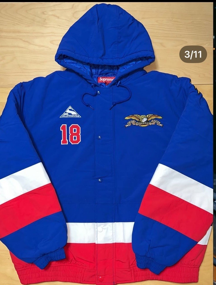 Supreme®/ANTIHERO® Stadium Jacket Supreme ANTIHERO Stadium Jacket (FW25) - $338