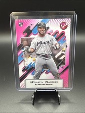 2025 Topps Pristine #122- Pink Refractor /15-Agustin Ramirez-RC-Marlins