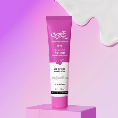 Chemist at Play 0,1 % Retinol Nachtcreme für feine Linien & Falten - 30 gm