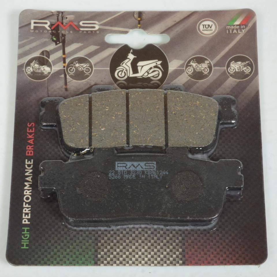 Plaquette de frein RMS pour Quad Sym 180 Track Runner 2006-2007 UA18A-6 arrière