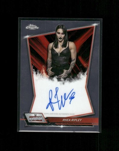 2026 Topps Chrome WWE Rhea Ripley #RBA-RHE Red Brand Autograph