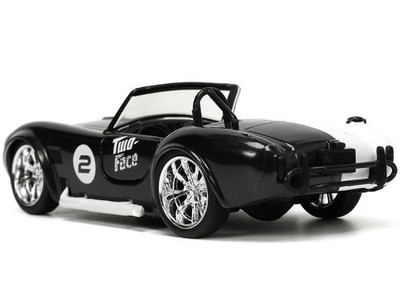 1965 Shelby Cobra 427 S/C #2 Black Metallic and White and Harvey Two-Face Diecas