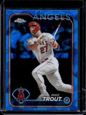 2024 Topps Chrome Sapphire Mike Trout #27 Angels