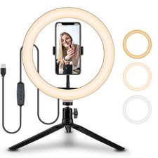 Ring Selfie Light LED Clip-On Beauty Fill Light for Phone Camera Video Streaming
