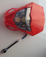 Dirt Bike Headlight LED Head Light Kit with Optical Lens Universal for CRF250R