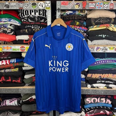 LEICESTER CITY 2016 2017 HOME FOOTBAL SHIRT SOCCER JERSEY PUMA MENS SIZE XLARGE