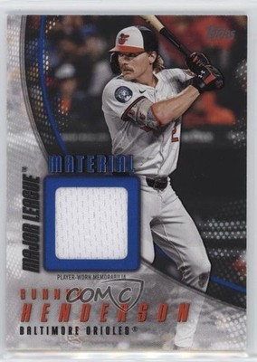 2025 Topps Series 2 Major League Material Blue 124/150 Gunnar Henderson 19jf