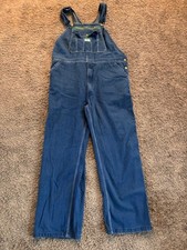 Liberty Denim Bib Overalls Blue Stonewashed Workwear Carpenter Bibs 42x32