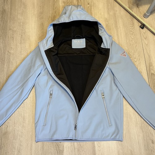 Guess Men's Powder Blue Long Sleeve Jacket w/Hood - Picture 3 of 15